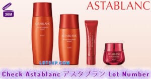 Check Astablanc アスタブラン Lot Number