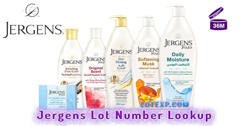 Check Cosmetics Jergens | Cosmetic calculator - Batch code checker
