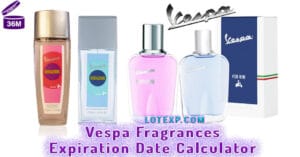 Vespa Fragrances Expiration Date Calculator