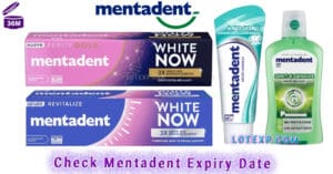 Check Mentadent Expiry Date