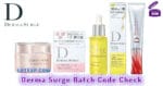 Derma Surge デルマサージ Batch Code Check