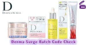 Derma Surge デルマサージ Batch Code Check