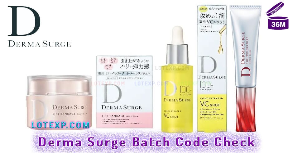 Derma Surge デルマサージ Batch Code Check