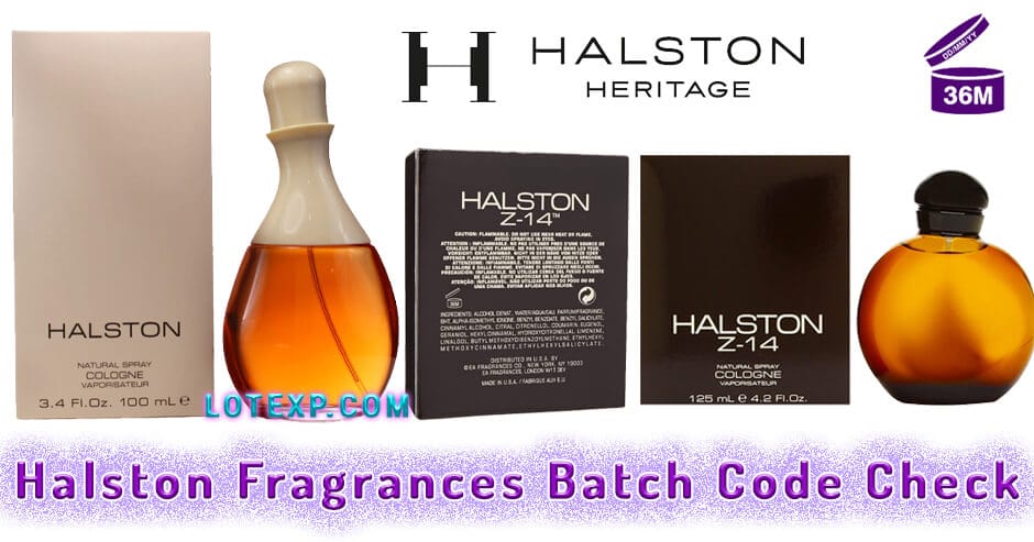 Halston Fragrances Batch Code Check