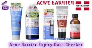 Acne Barrier アクネバリア Expiry Date Checker