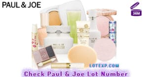 Check Paul & Joe Lot Number