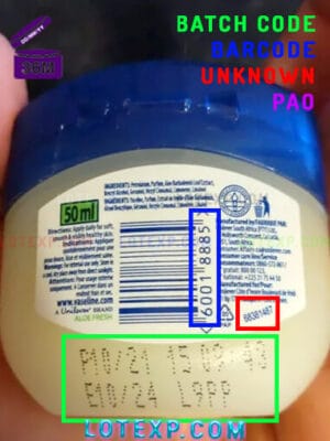 Check Vaseline Expired Date