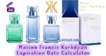 Maison Francis Kurkdjian Expiration Date Calculator