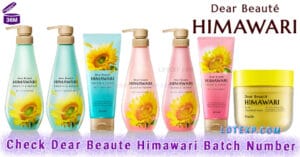 How To Check Dear Beaute Himawari ディアボーテ Batch Number