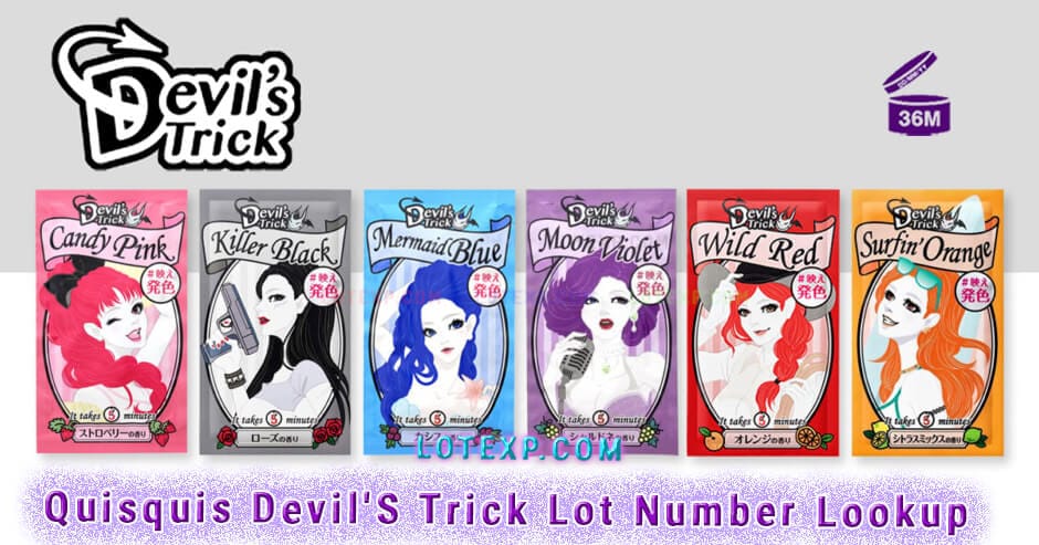 Quisquis Devil'S Trick クイスクイス デビルズトリック Lot Number Lookup