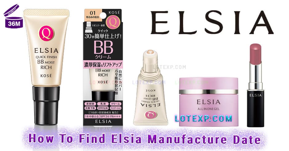 How To Find Elsia エルシア Manufacture Date