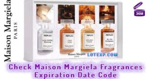 Check Maison Margiela Fragrances Expiration Date Code