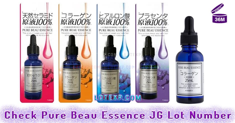 Check Pure Beau Essence Jg Lot Number