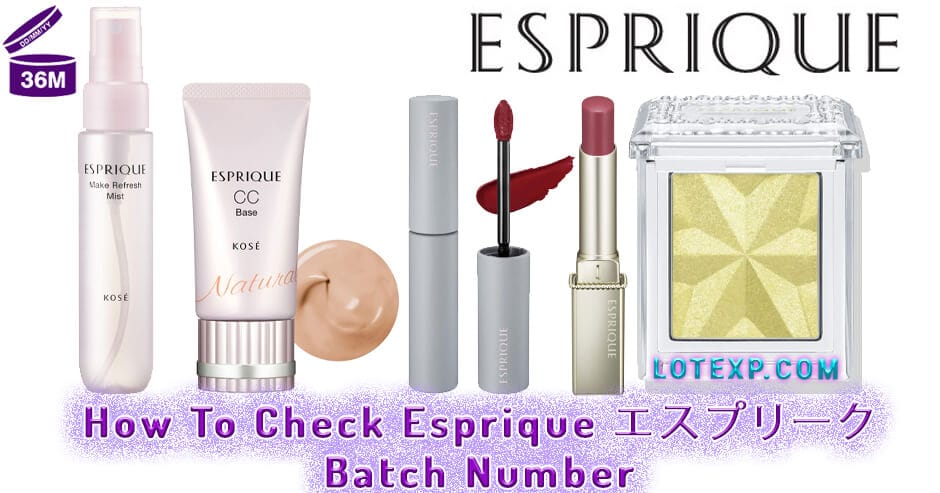 How To Check Esprique エスプリーク Batch Number