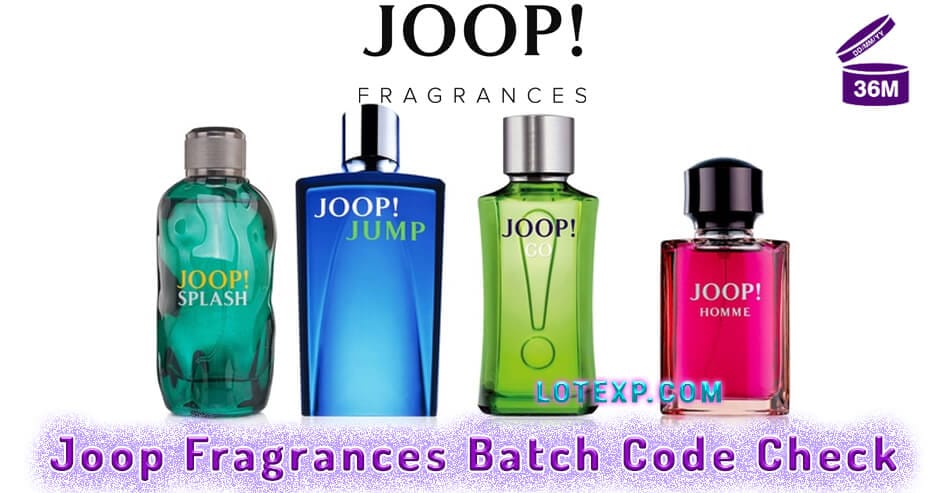 Joop Fragrances Batch Code Check