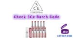 Check 3Ce Batch Code