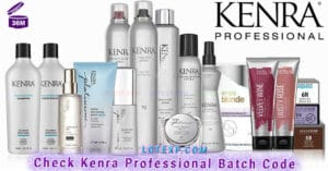 Check Kenra Professional Batch Code