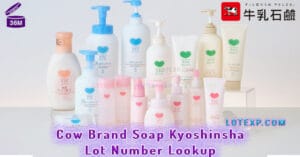 Cow Brand Soap Kyoshinsha - 牛乳石鹸共進社 Lot Number Lookup