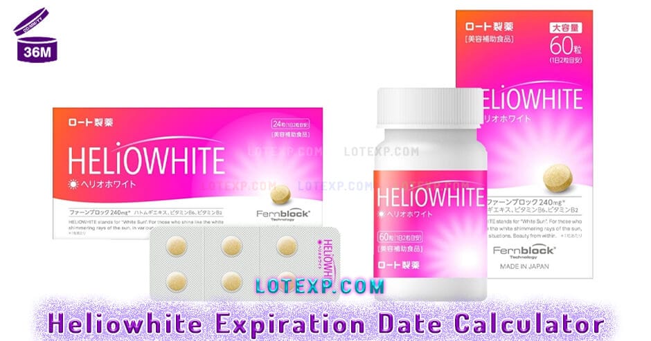 Heliowhite Expiration Date Calculator