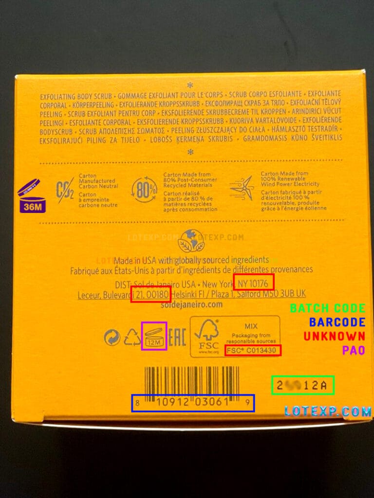 Sol De Janeiro Batch Code | Cosmetic calculator - Batch code checker