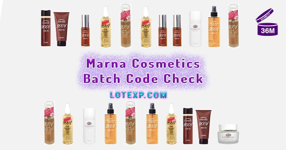 Marna Cosmetics Batch Code Check