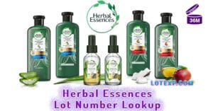 Herbal Essences Lot Number Lookup