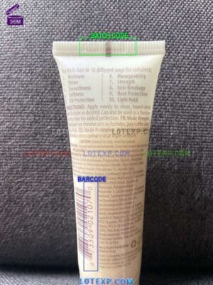 Alterna Caviar Anti-Aging Replenishing Moisture Masque, highlighting its batch number.