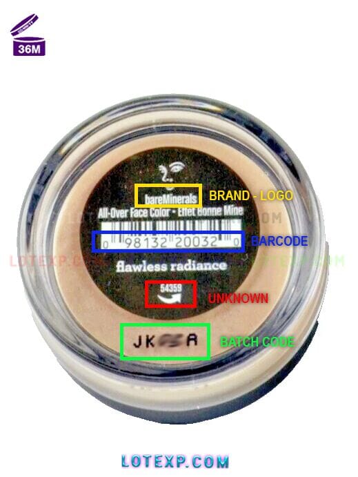 BareMinerals Batch Code Checker 2 Bareminerals internal beauty supplement pills or powder