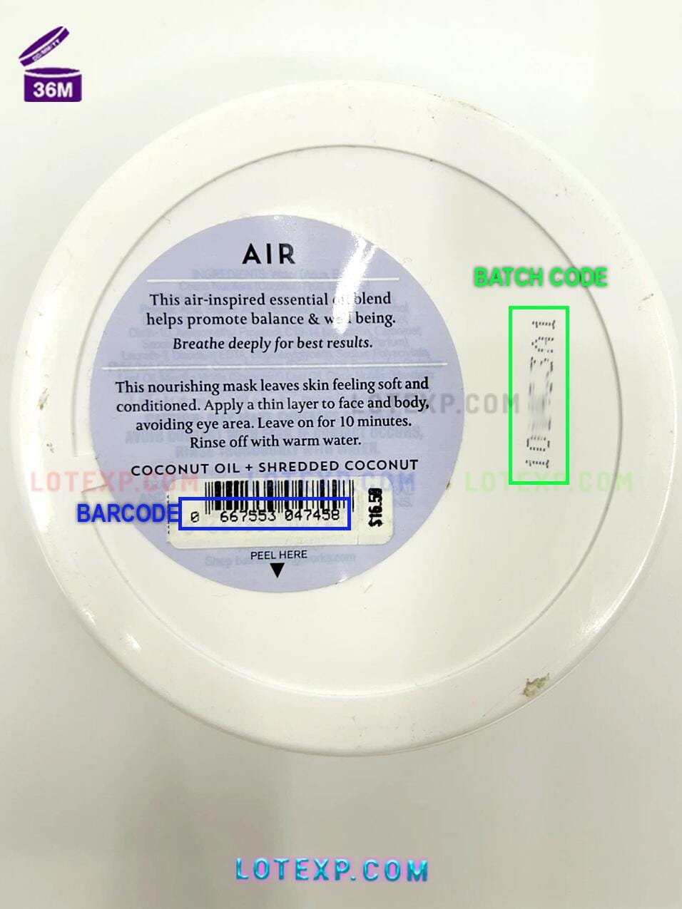 Bath And Body Works Batch Code Check 2 Bath And Body Works hair care expiry date verification interface