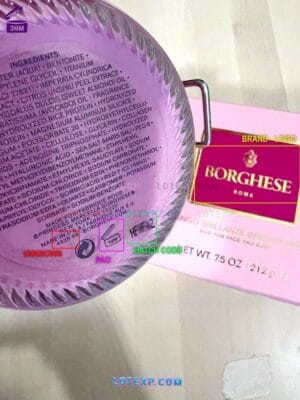Borghese Fragrance fragrance expiry date verification interface