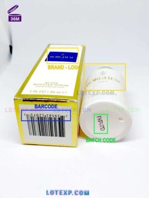 Borghese Fragrance fragrance expiry date verification interface