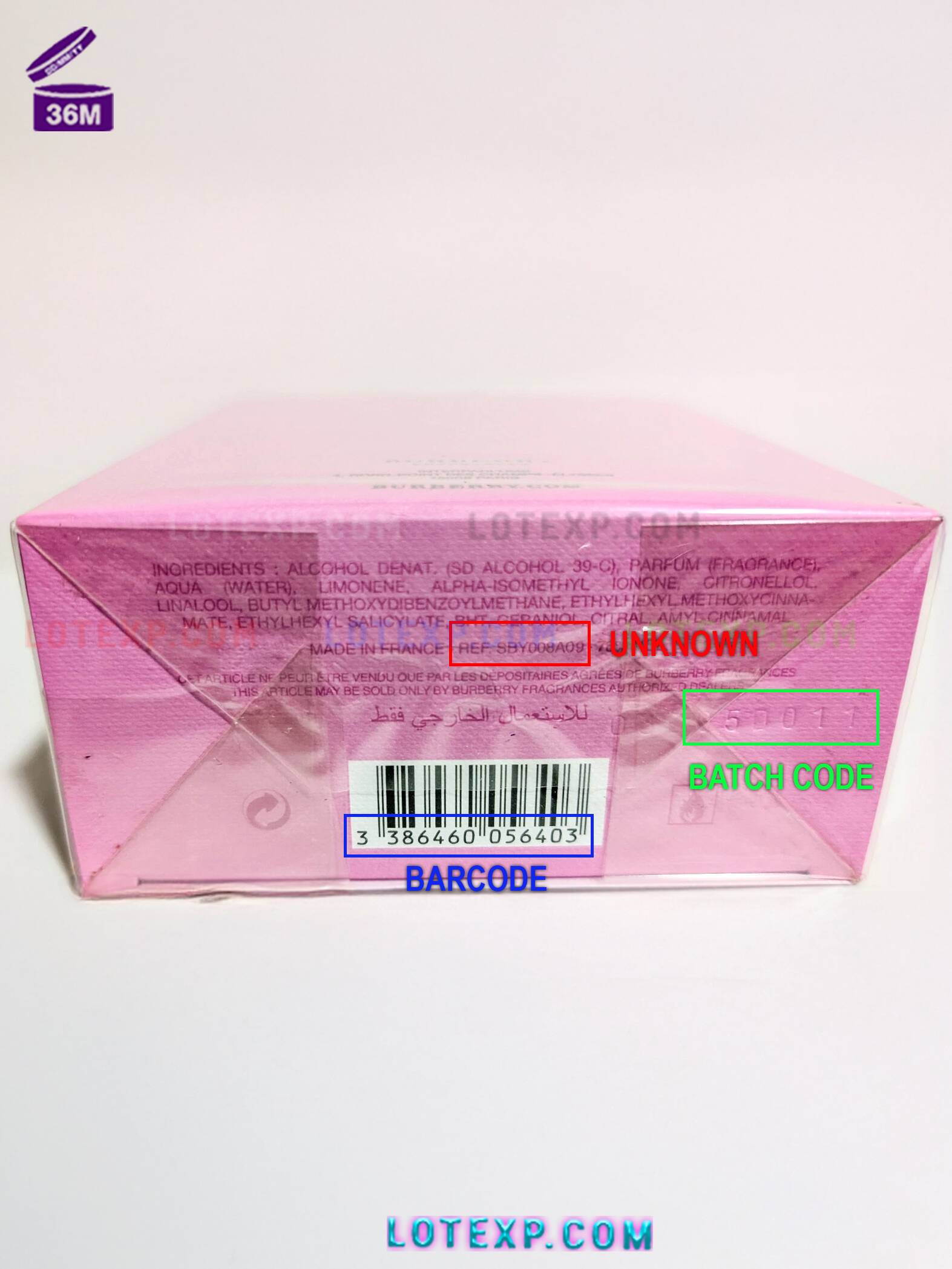 Burberry Fragrances Batch Code Check 4 Burberry Fragrances grooming expiry date verification interface