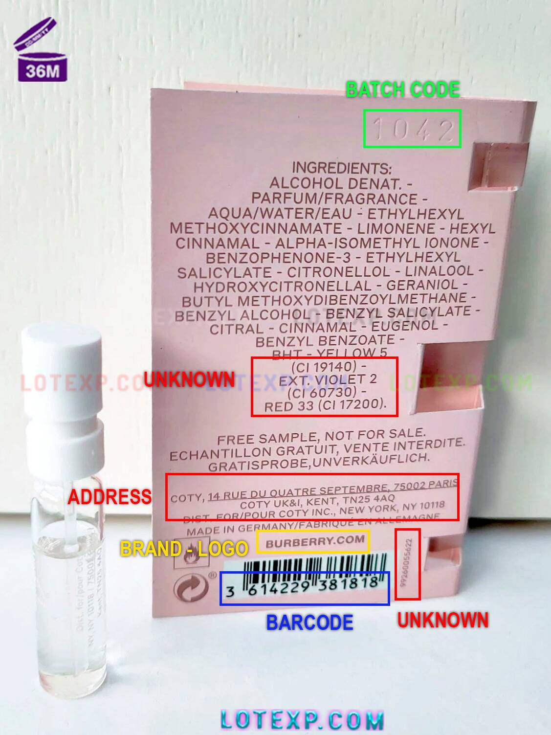 Burberry Fragrances Batch Code Check 8 Burberry Fragrances fragrance expiry date verification interface