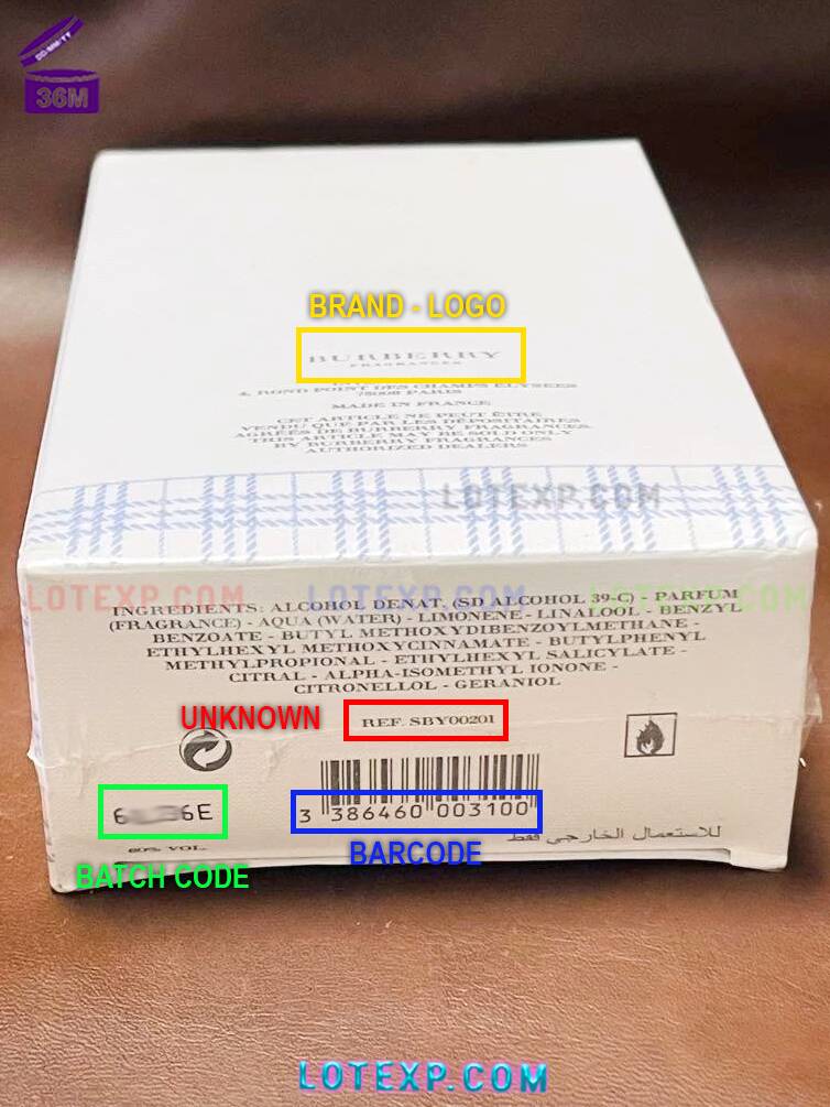 Burberry Fragrances Batch Code Check 16 Burberry Fragrances fragrance expiry date verification interface