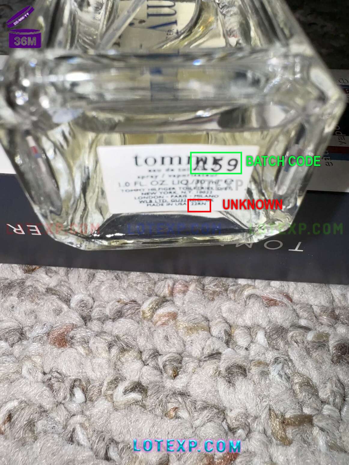 Check Tommy Hilfiger Batch Code 2 Calculate expiry date of Tommy Hilfiger body cream