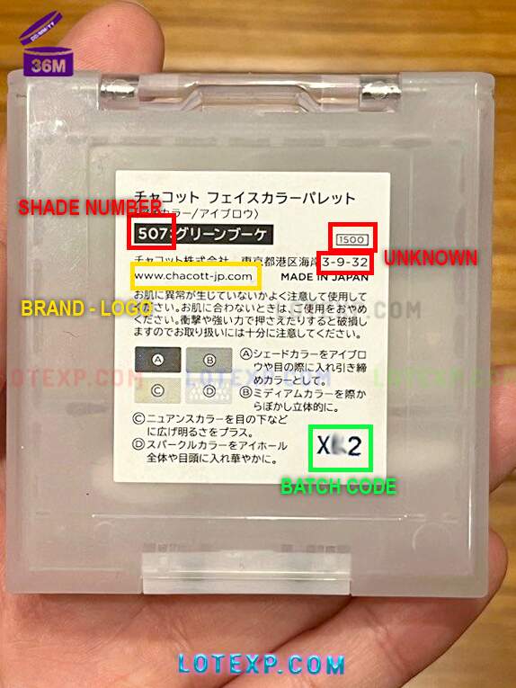 Check Chacott Batch Code 23 Chacott Vitamin Tablets bottle, showing a batch code for expiration lookup