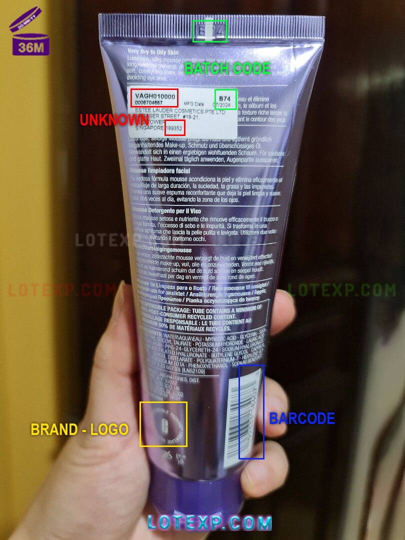 Clinique Batch Code Checker 2 Clinique Take The Day Off Cleansing Balm, checking manufacturing date with Lotexp.