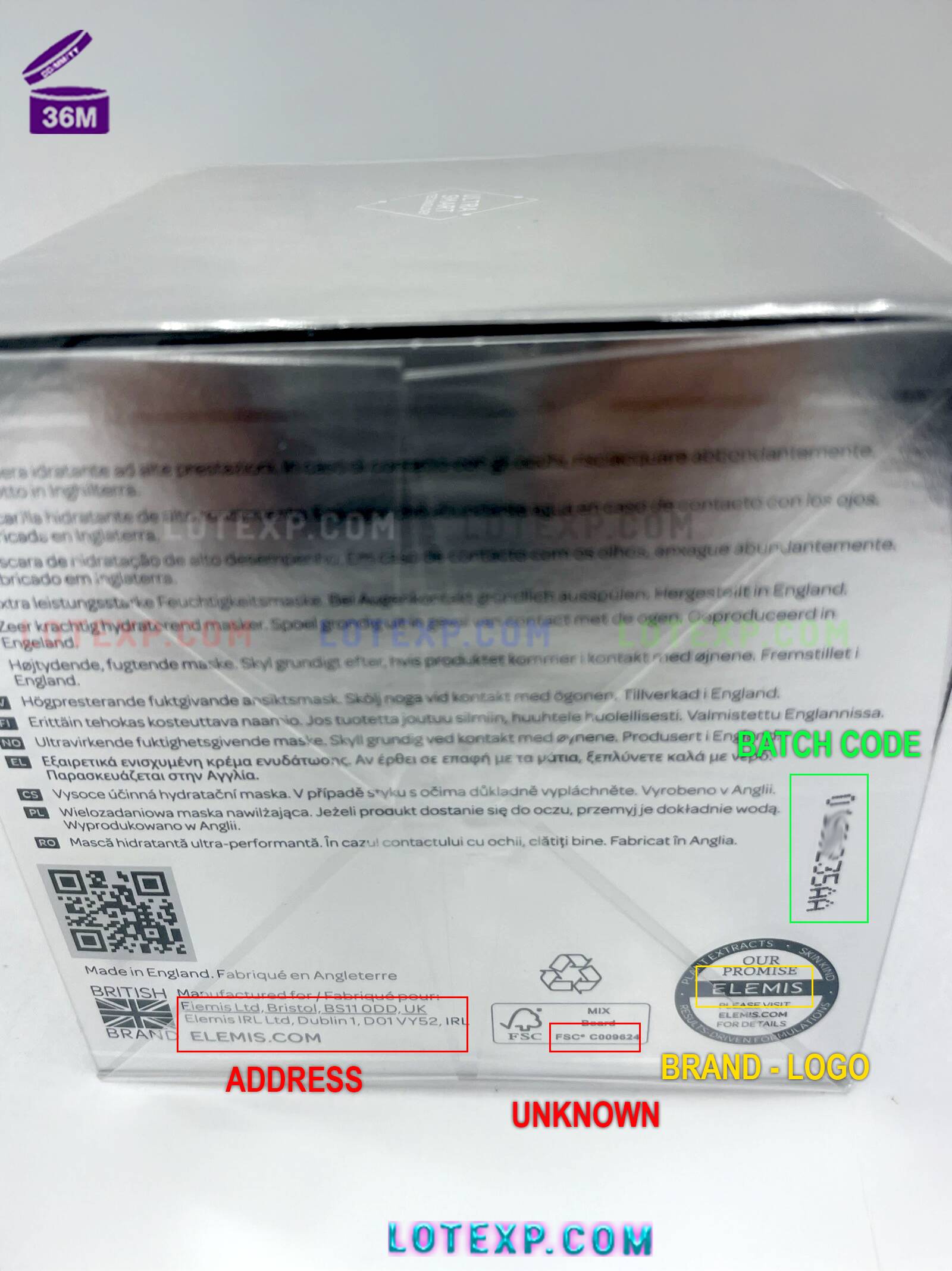 Elemis Batch Code Checker 3 A luxurious Elemis body cream jar, with focus on its batch code for dating.