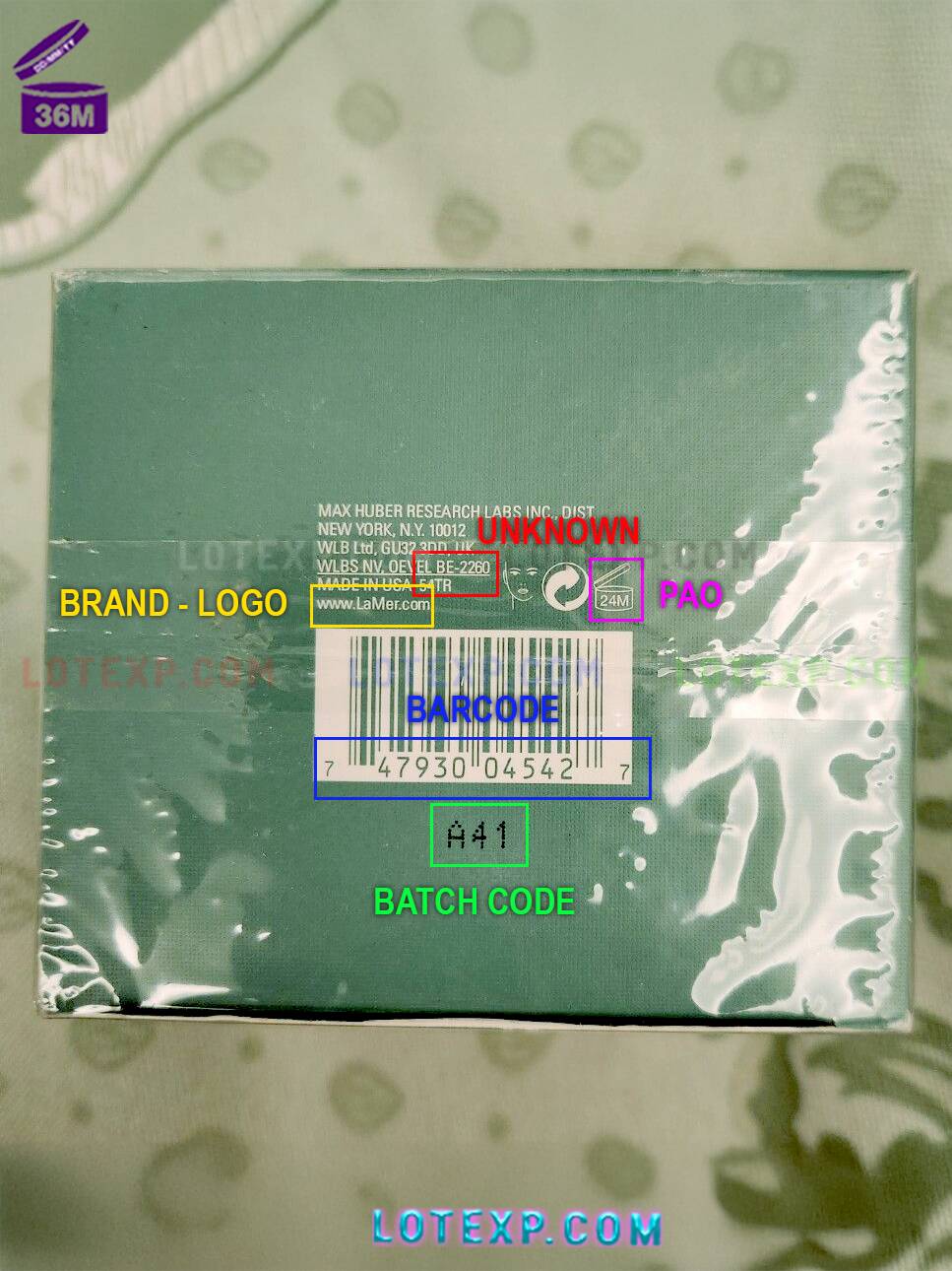 La Mer Expiration Date 3 La Mer The Perfecting Primer tube, ready for batch code lookup on Lotexp.com.