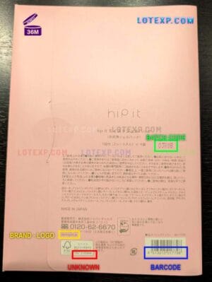 A jar of Japan Gals body scrub, with a batch code on the label.