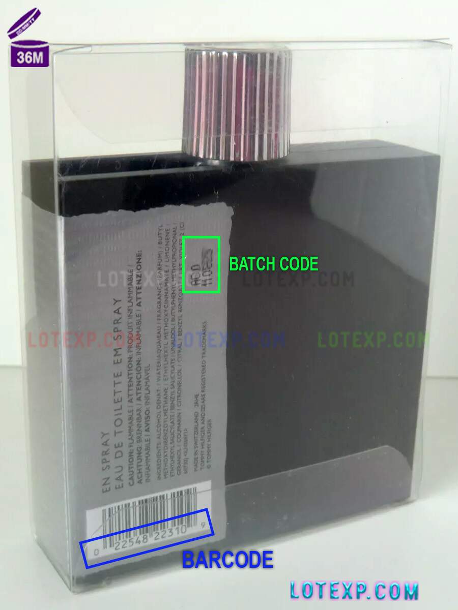 Check Tommy Hilfiger Batch Code 3 Verify expiry date of Tommy Hilfiger body lotion