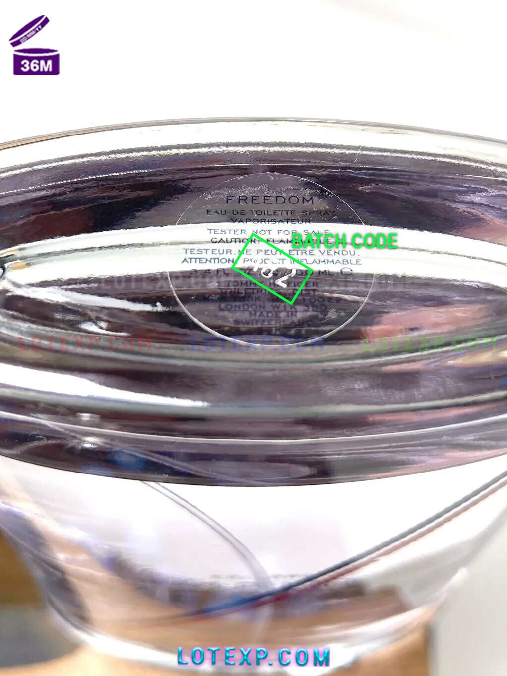 Check Tommy Hilfiger Batch Code 6 Determine expiry date for Tommy Hilfiger shave cream
