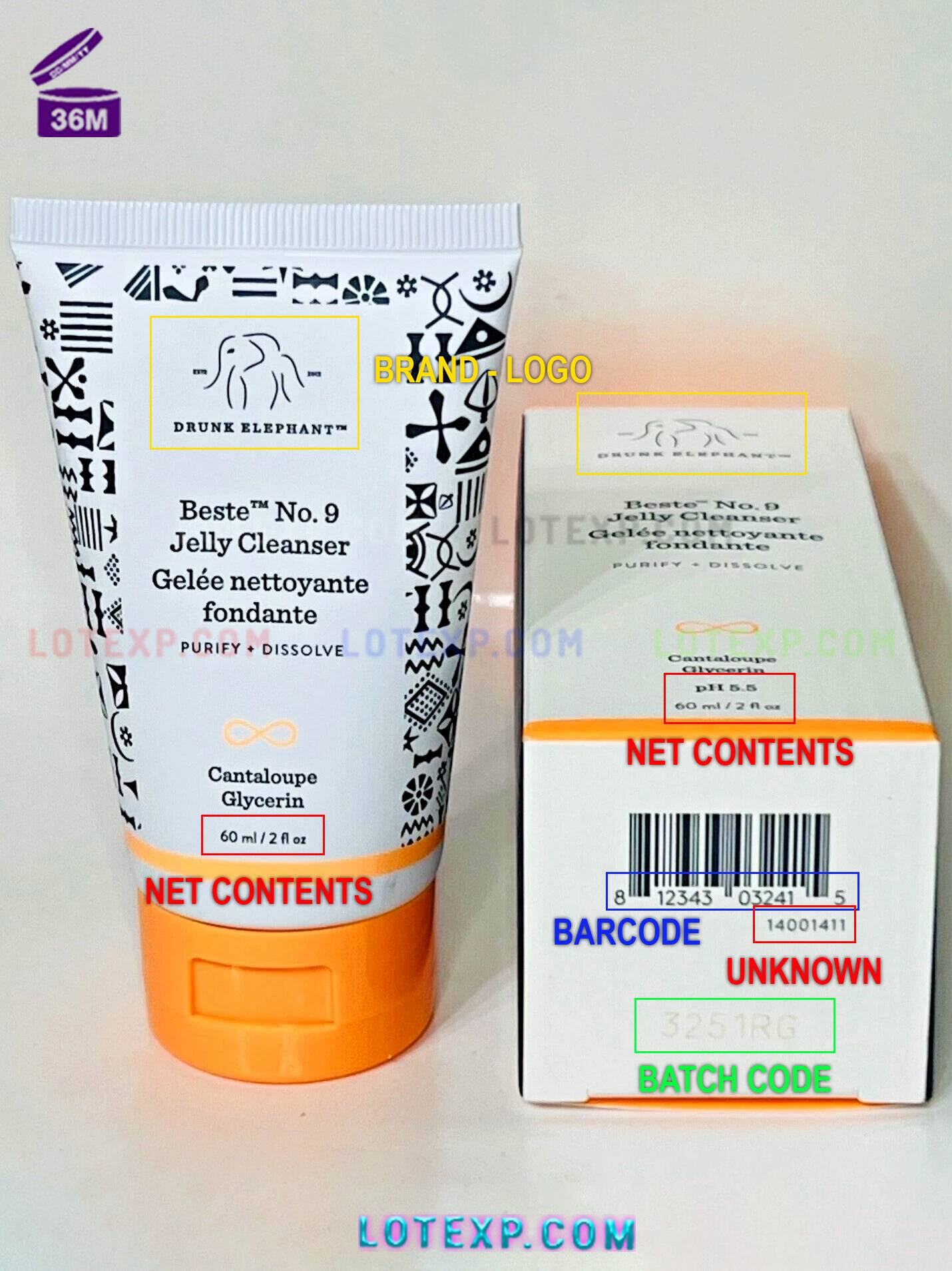 Drunk Elephant Batch Code Checker 10 Illustration of a calendar and a Drunk Elephant product, symbolizing date checking.