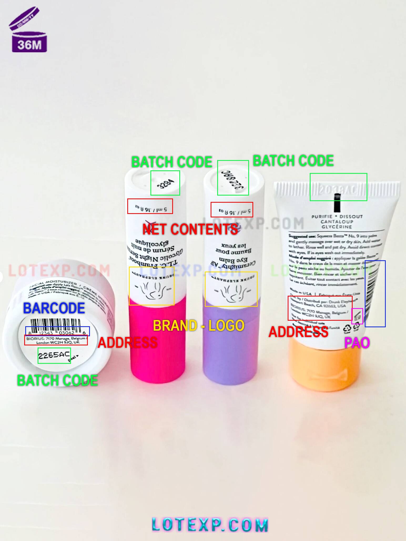 Drunk Elephant Batch Code Checker 21 Drunk Elephant sunscreen tube in a beach setting.