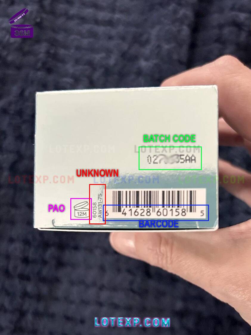 Elemis Batch Code Checker 14 Elemis wellness product (e.g., bath oil), indicating its batch code.