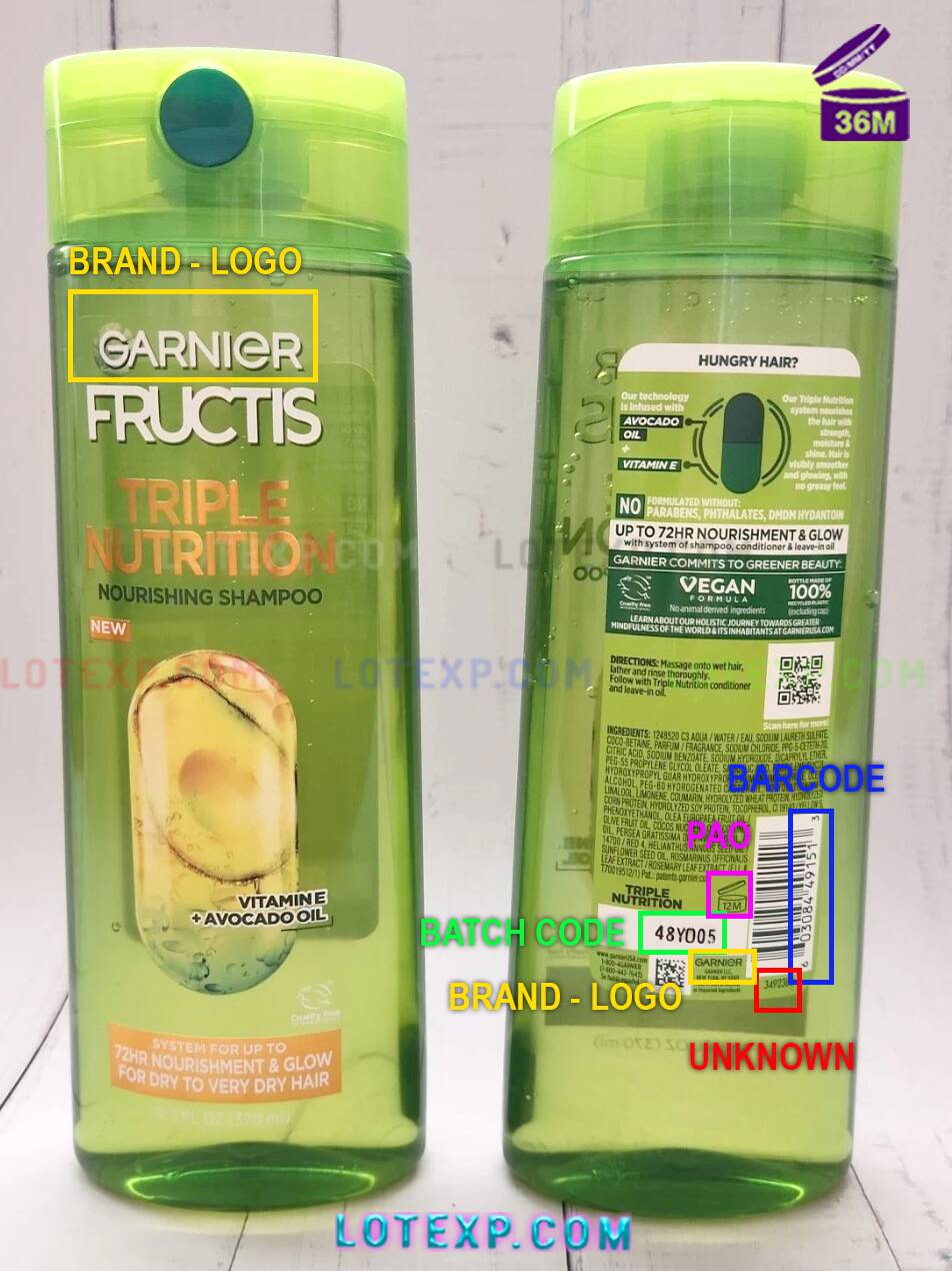 Garnier Batch Code 17 A Garnier Vitamin C Serum bottle, with its batch code for expiry date checking using Lotexp's online tool.