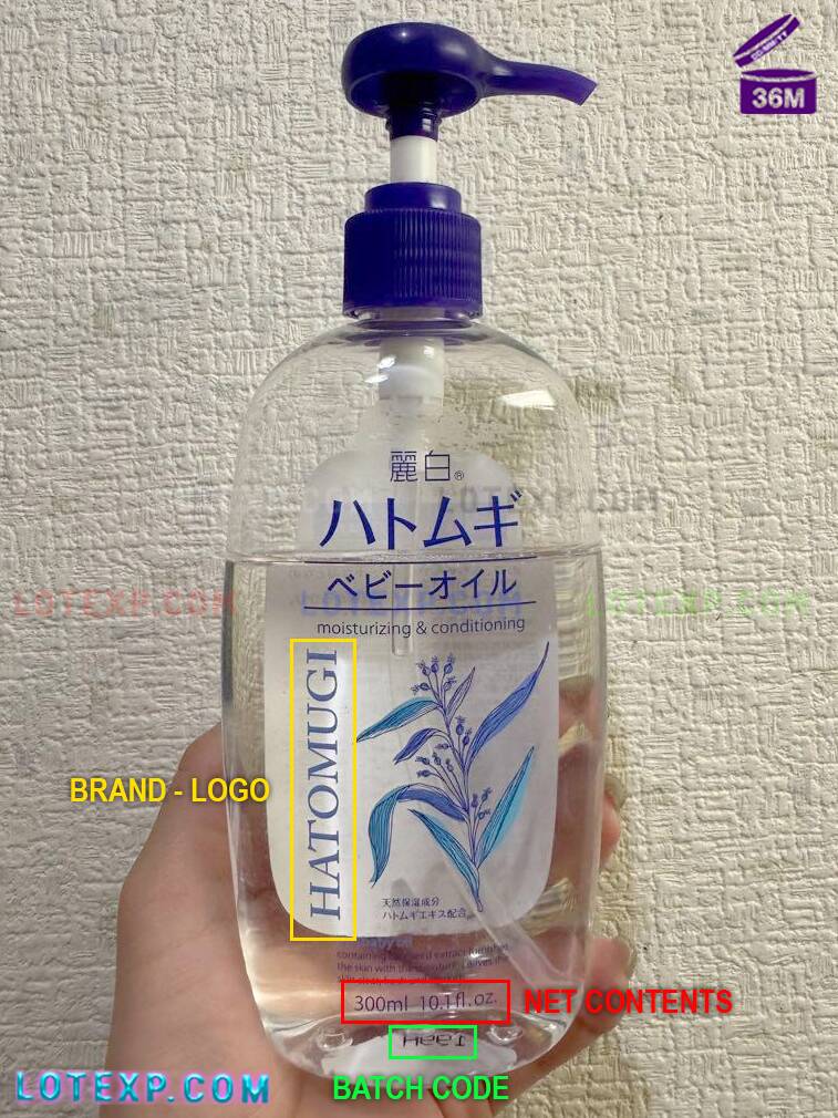 Hatomugi Expiry Date 10 Hatomugi Kumano hair care expiry date verification interface