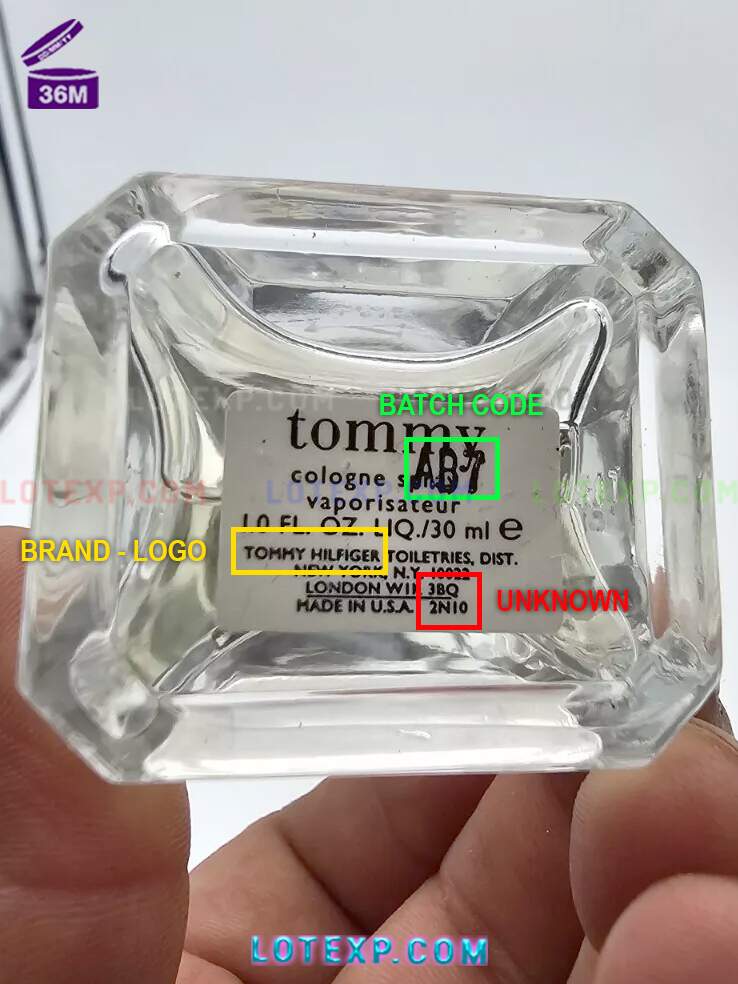 Check Tommy Hilfiger Batch Code 7 Guide to checking expiry date on Tommy Hilfiger fragrance