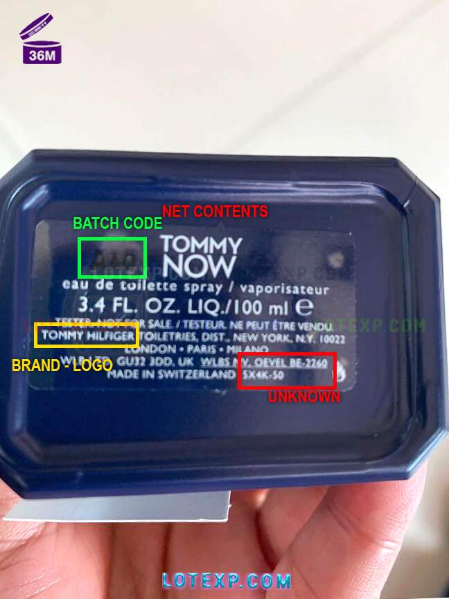 Check Tommy Hilfiger Batch Code 8 Guide to finding manufacturing date on Tommy Hilfiger perfume