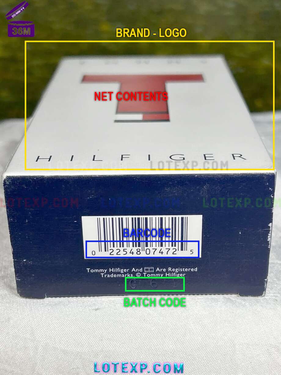 Check Tommy Hilfiger Batch Code 9 Check expiry for Tommy Hilfiger body wash bottle